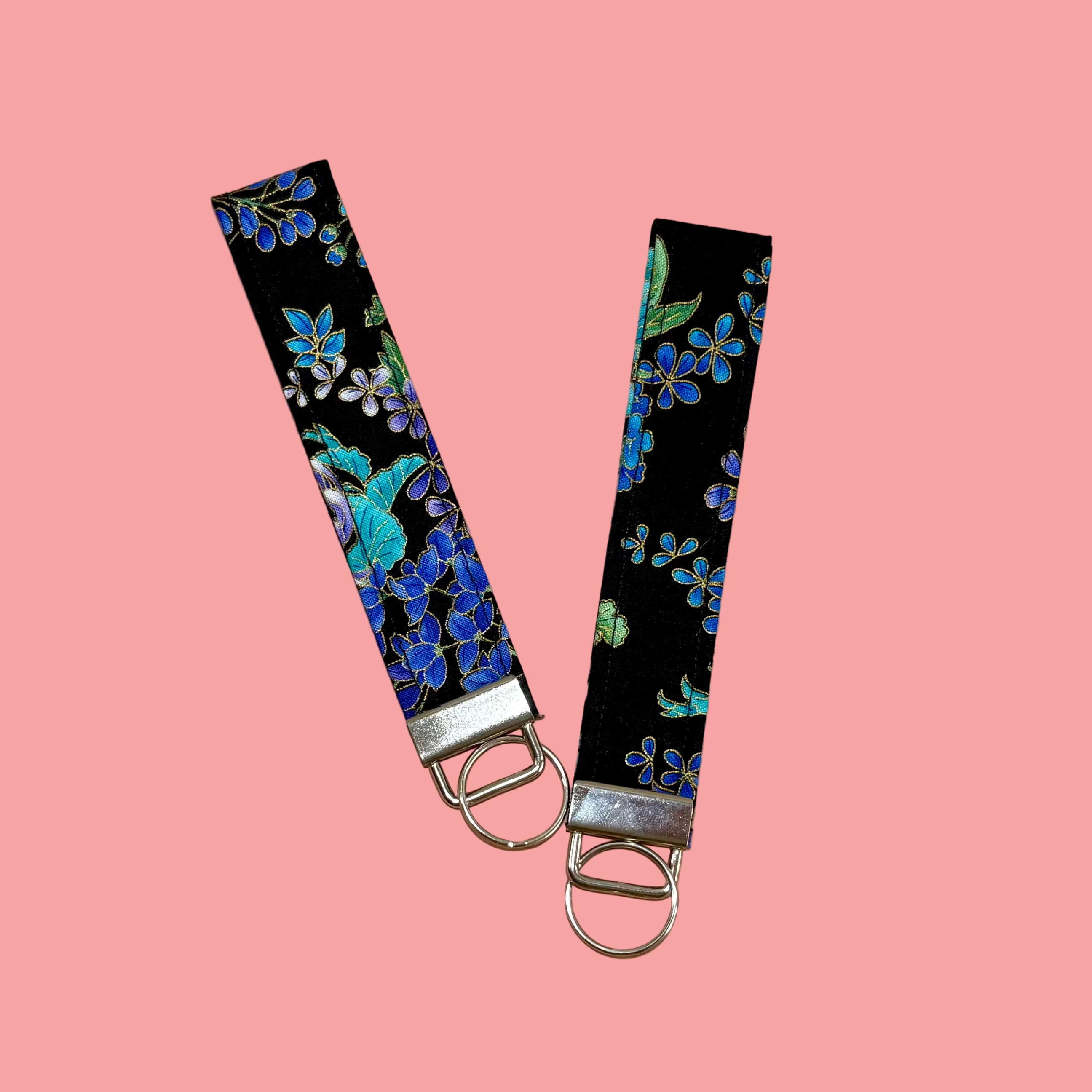 Violet Floral Keychain Wrislet
