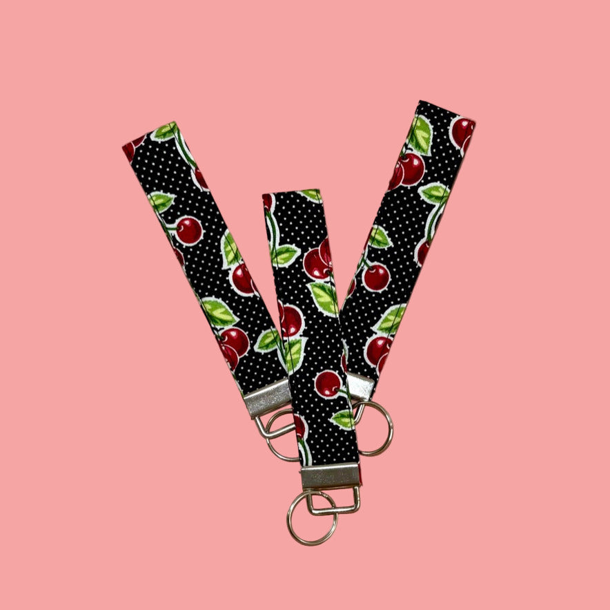 Red Cherry Keychain Wrislet